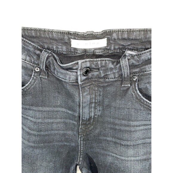 Eunina Distressed Midrise Crop Boot Jeans Size 30 Black - Picture 3 of 8